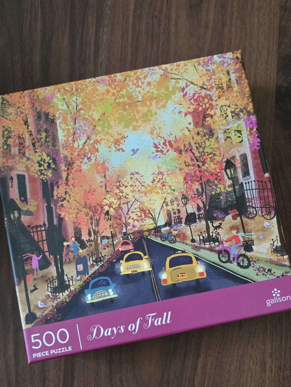 Galison 500-Piece Days of Fall Puzzle - Multi-Color